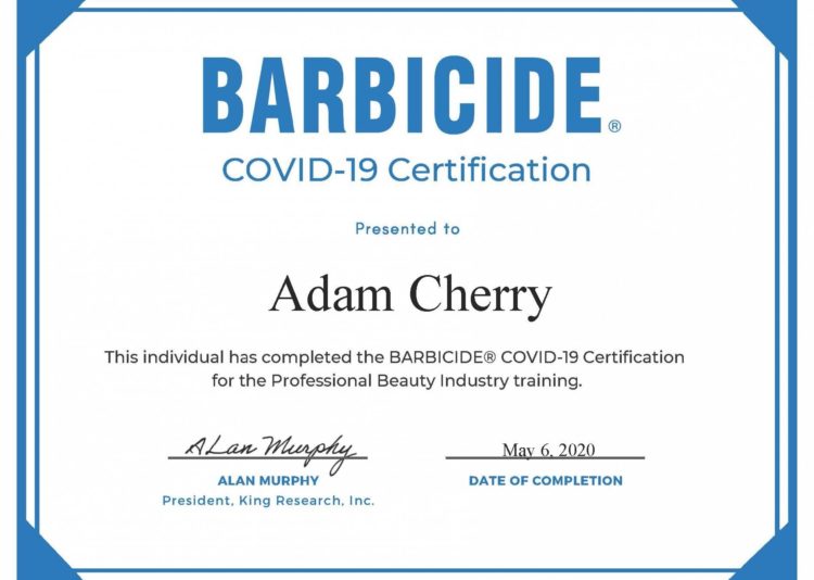 Responding to COVID-19: BARBICIDE® Deemed Safe – Tested by COL