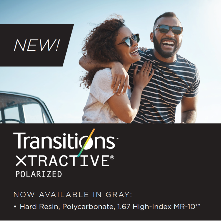 NEW Transitions® XTRActive® Polarized Available through COL