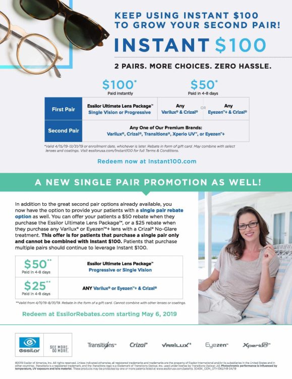 Essilor's New Single Pair Promo