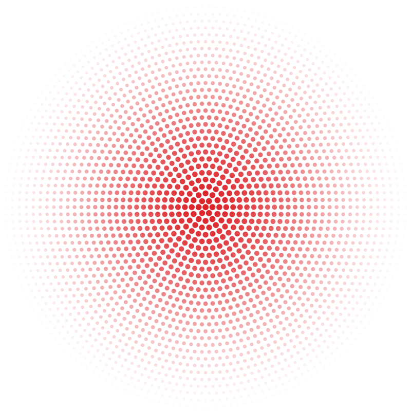 Radial dot pattern